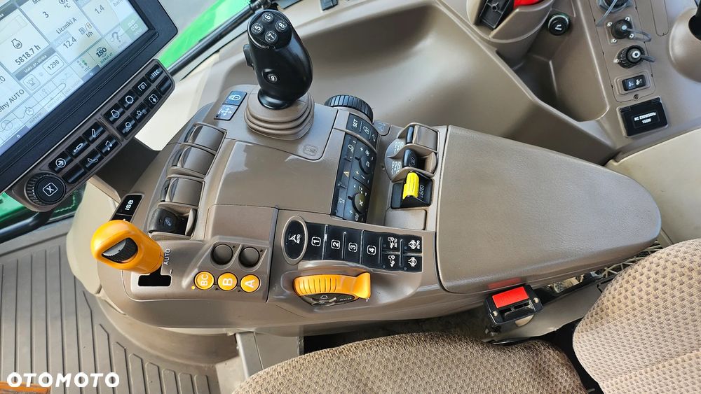 John Deere JD 6215R, 50 km/h, pneumatyka, przedni TUZ, bogata wersja, autentyczny przebieg! - 17