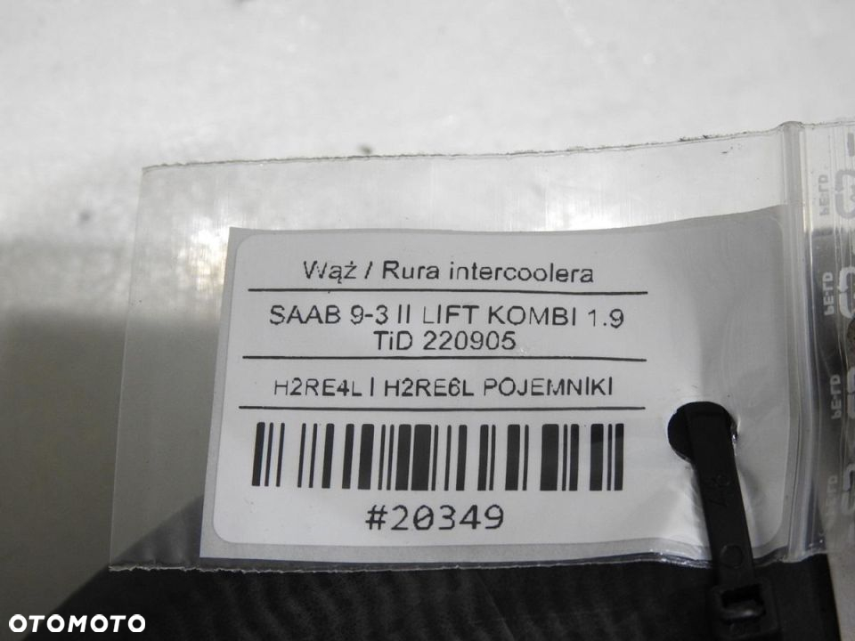 WĄŻ RURA INTERCOOLERA SAAB 9-3 II 1.9 TID - 8
