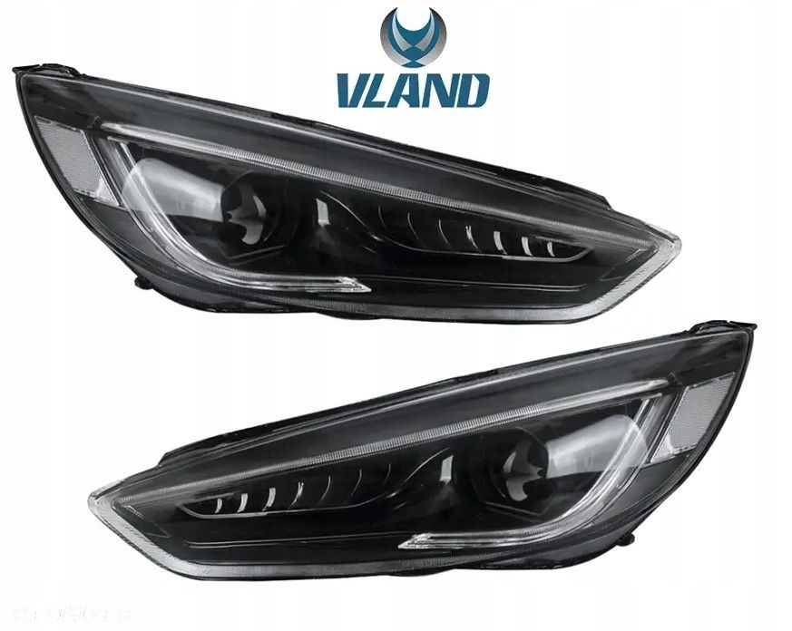 Reflektor Lampa kpl Vland Dayline LED Neon Tuning Ford Focus III mk3 Lift - 5