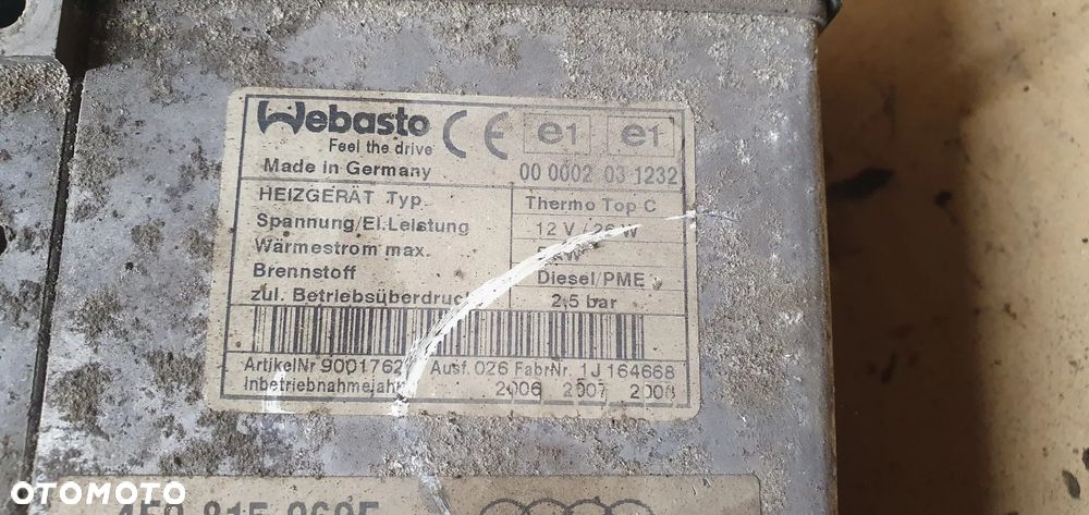 Webasto ogrzewanie postojowe Audi A8 D3 4E0815069F 4E0910105A - 9