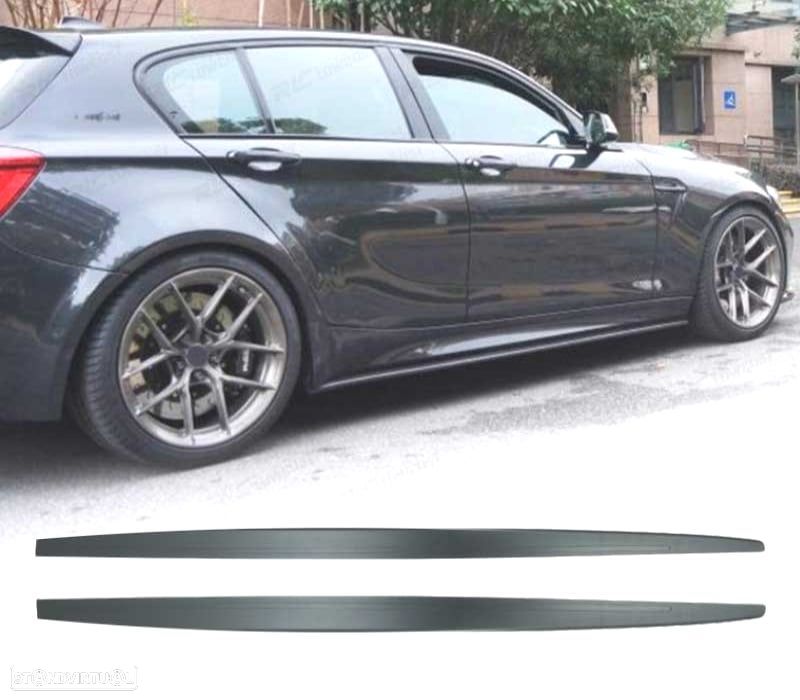 EXTENSÕES EMBALADEIRAS BMW F20 F21 11-18 LOOK M PERFORMANCE PRETO MATE - 1