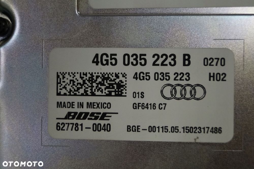 audi a6 c7 4g wzmacniacz bose 4g5035223b mib2 lift - 2