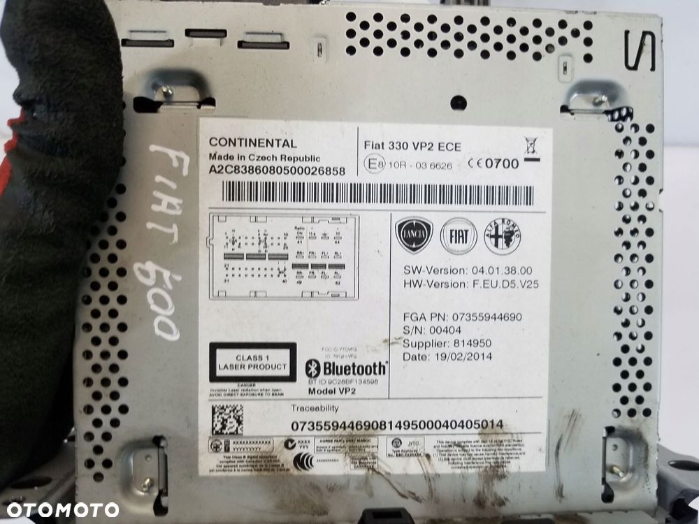radio cd 330 vp2 fiat 500l - 5