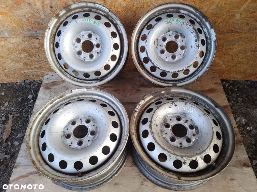 felga stalowa 6.5j16h2 5x112 mercedes vito w447 a4474010101 - 1