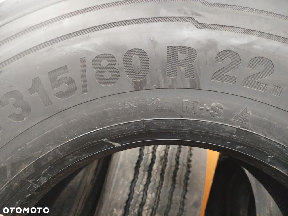 315/80R22.5 156L Continental Scandinavia HD3 4x97% bieżnika używane 1 miesiąc czasu. Założone w Styczniu. - 11