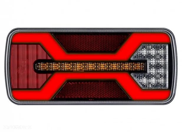 Lampy tylne zespolone LED X-SPIDER komplet ciągnik przyczepa naczepa 12/24V - 3