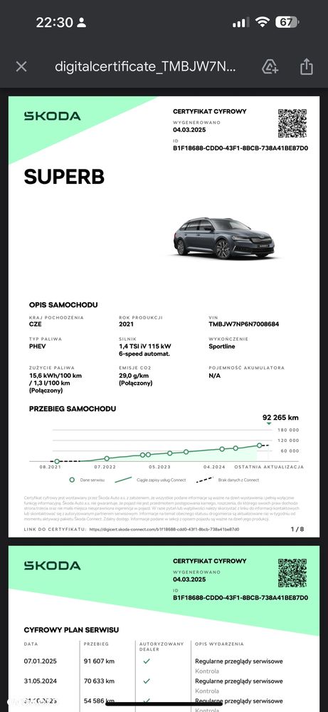 Skoda Superb 1.4 TSI Plug-In Hybrid Sportline DSG - 33