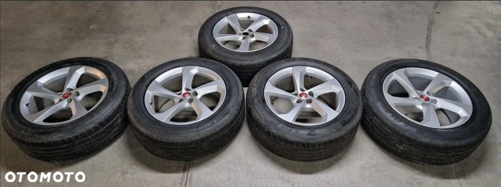 Koła z oponami 255 55 R19, alufelgi Jaguar, opony letnie 4SZT.  DOT0924 jak nowe + fullsize zapas - 2