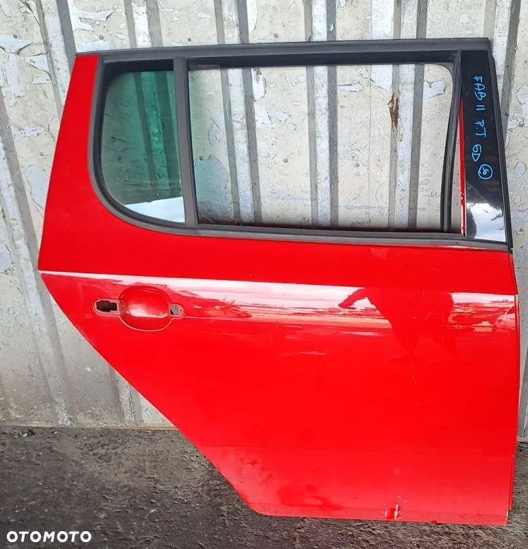 SKODA FABIA II 14r DRZWI PRAWY TYŁ TYLNE LF3K GOŁE - 1