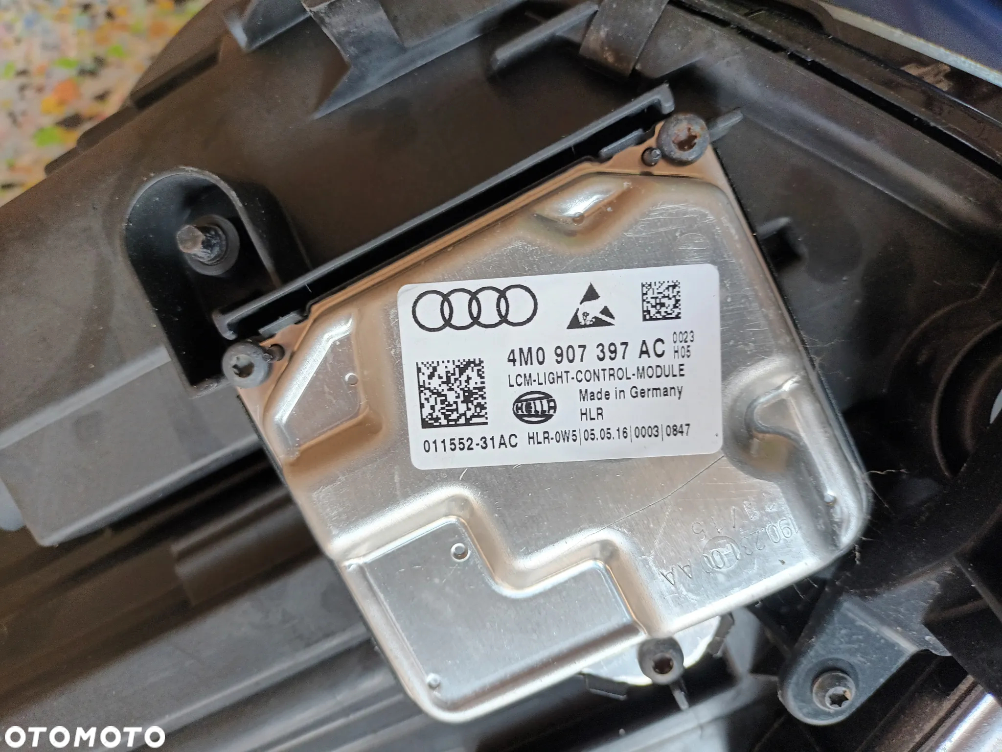 Audi A4 B9 8W kompletny przód maska lampy led zderzak błotnik w kolor LY9T OEOE - 26