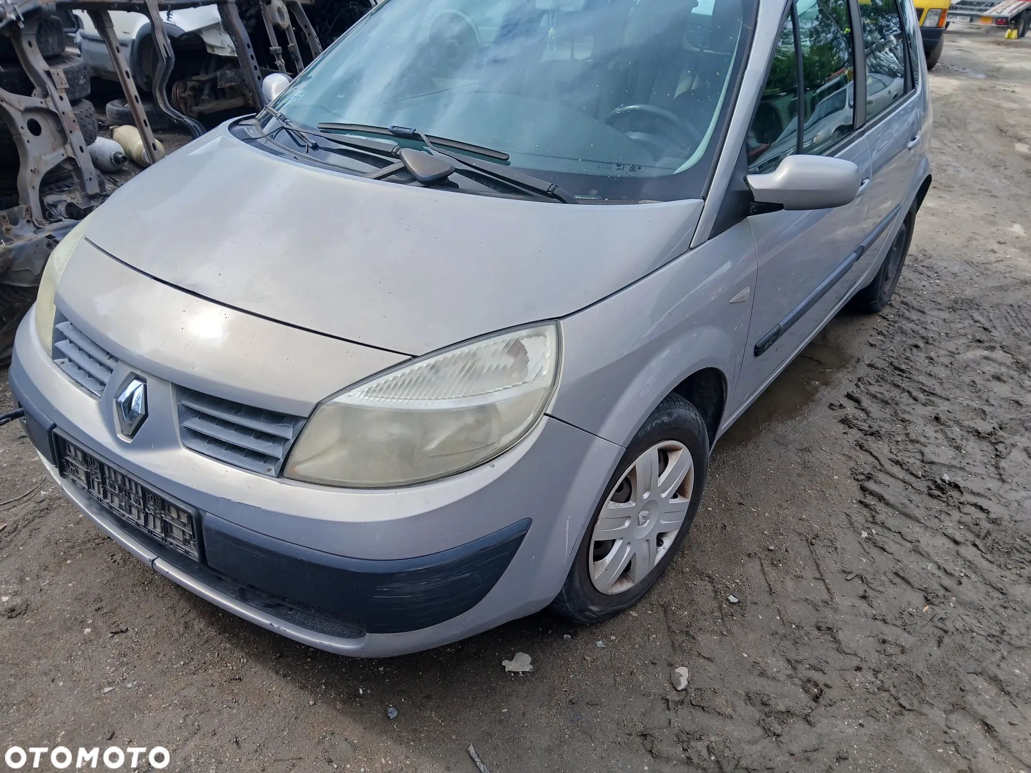 renault scenic II TEA19 maska pokrywa silnika klapa bagażnika zderzak lampa reflektor pas przedni stop - 1