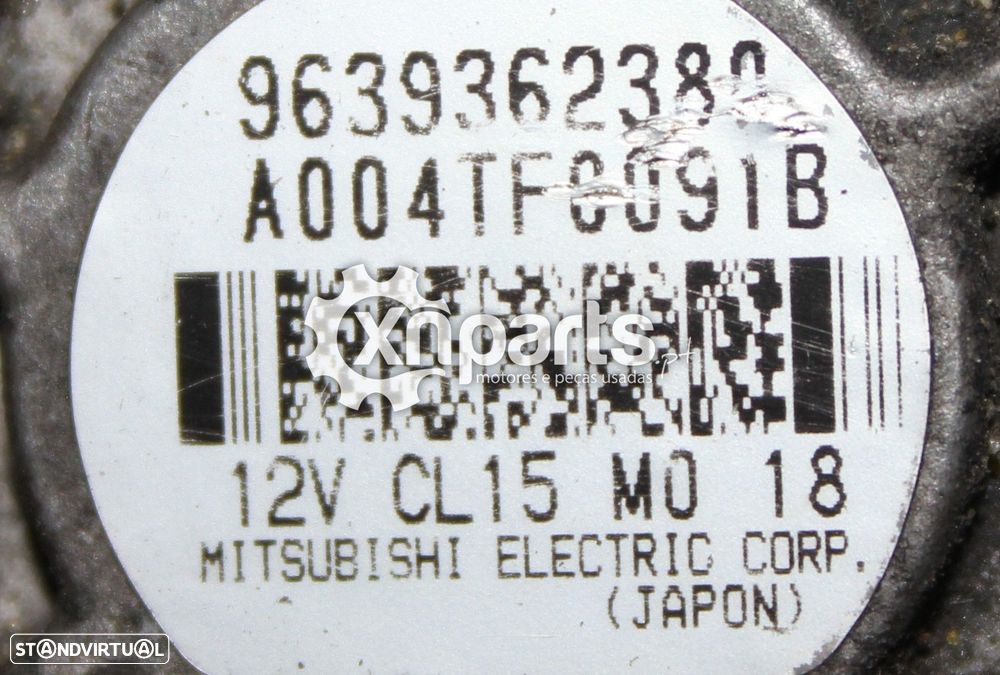 Alternador PEUGEOT 206 - 307  - 406 2.0 HDI - 2002 -2008 Usado - 3
