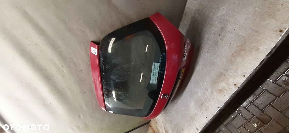 / KLAPA TYŁ TYLNA BAGAŻNIKA HONDA CIVIC VII 7 HB 5D 5 DRZWI R81 CZERWONY - 3