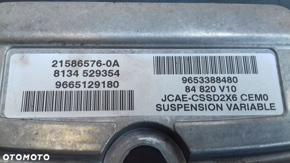 sterownik komputer 9665129180 moduł zawieszenia pneumatycznego citroen c6 - 3