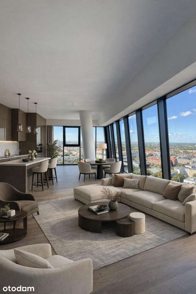 85m2 apartament 21 piętro, miejsce post. Hanza Tow