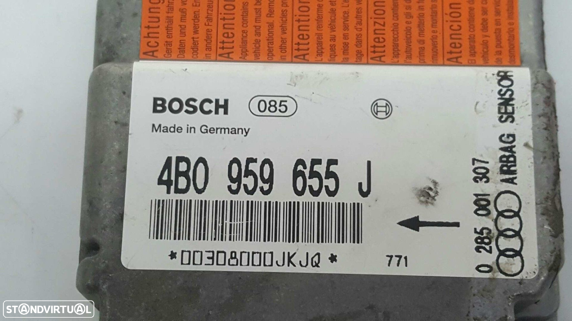 CENTRALINA DE AIRBAG AUDI A6 BERLINA (4B2) 2.5 TDI - 7