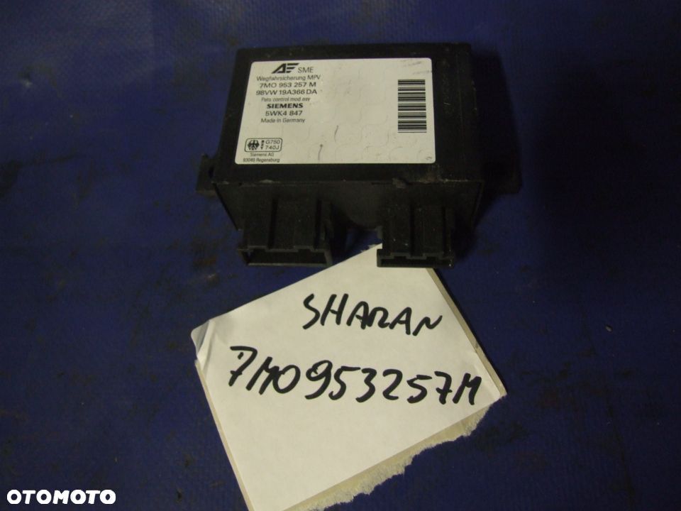 MODUŁ STEROWANIA IMMO VW SHARAN 7M0953257M GALAXY - 1