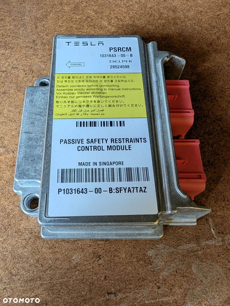 MODUŁ STEROWNIK BEZPIECZENSTWA AIRBAG TESLA S LIFT 1031643 00 B - 2