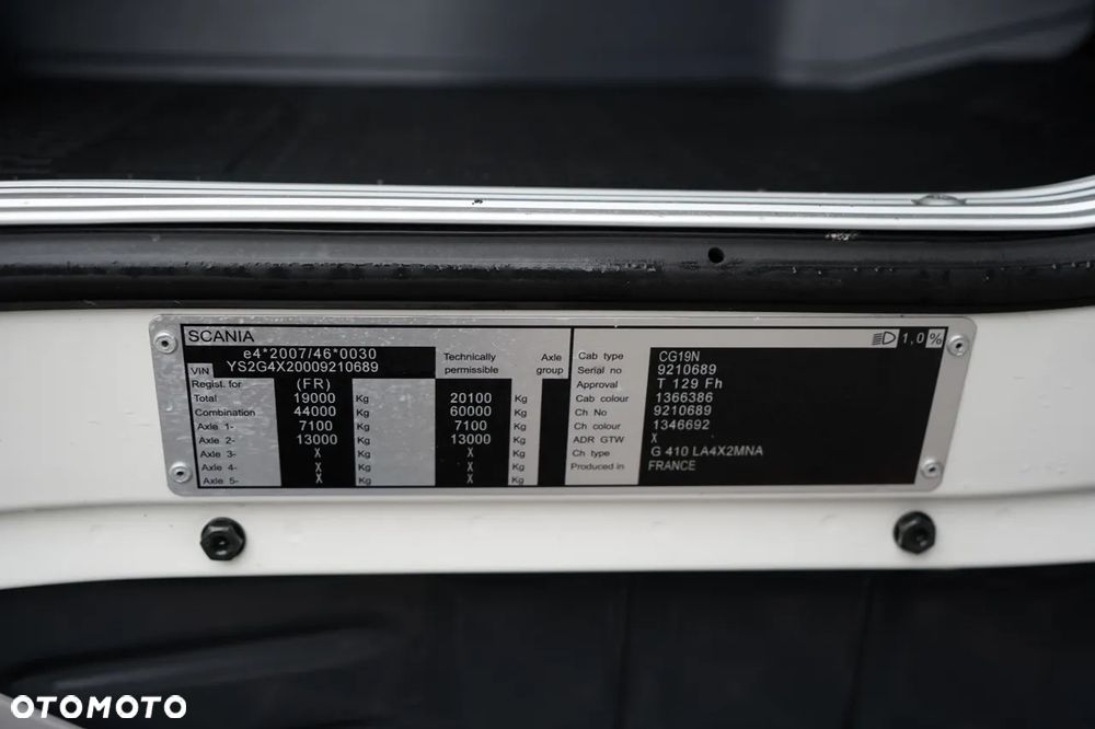 Scania G 410 / RETARDER / NISKA KABINA / SPROWADZONA / PO KONTRAKCIE SERWISOWYM - 37