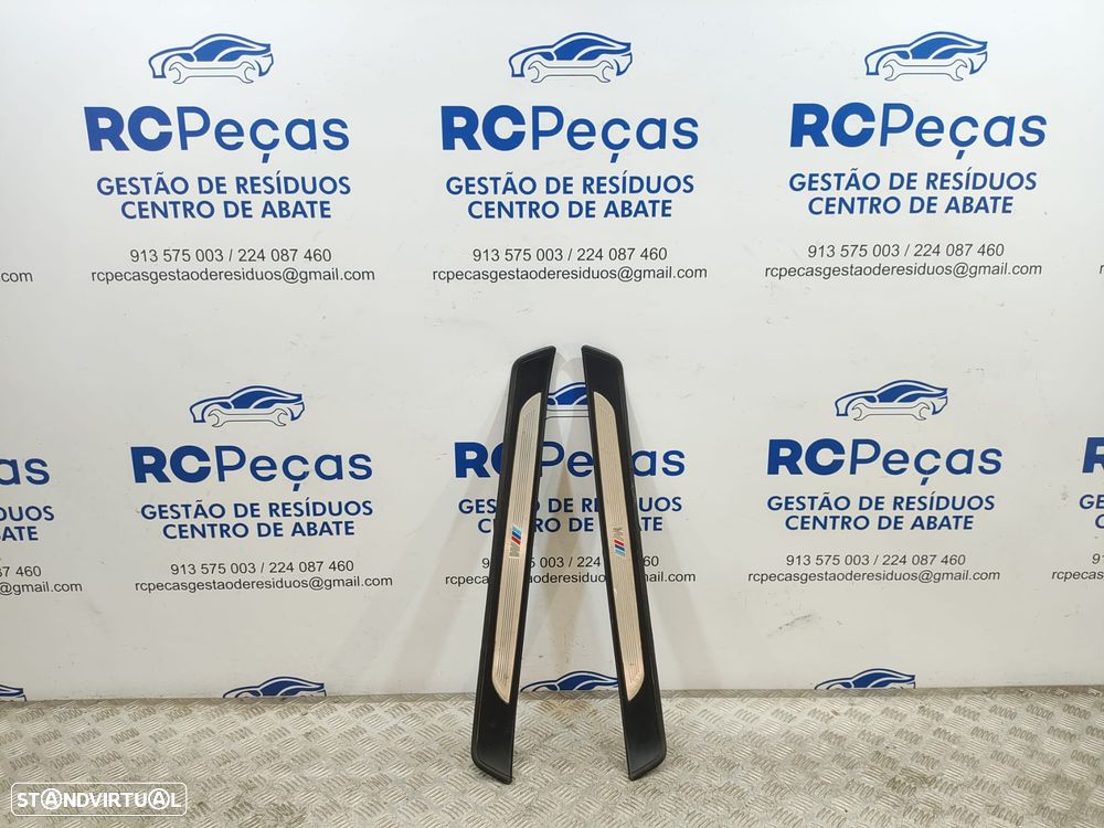 Soleiras Porta Embaladeiras Original BMW Serie 3 E90 E91 Pack M 7963266 7963265 - 3