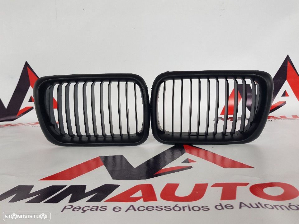 Grelhas Frontais BMW E36 Facelift Preto Matte - 3