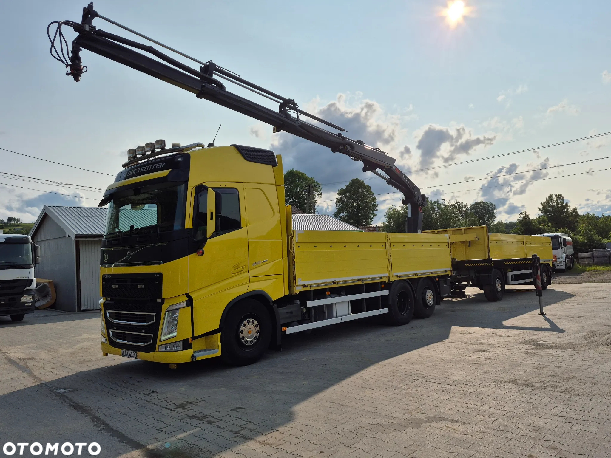 Volvo ZESTAW VOLVO 460 +HIAB 211EP-3 HIDUO +ROTATOR +PRZYCZEPA - 15
