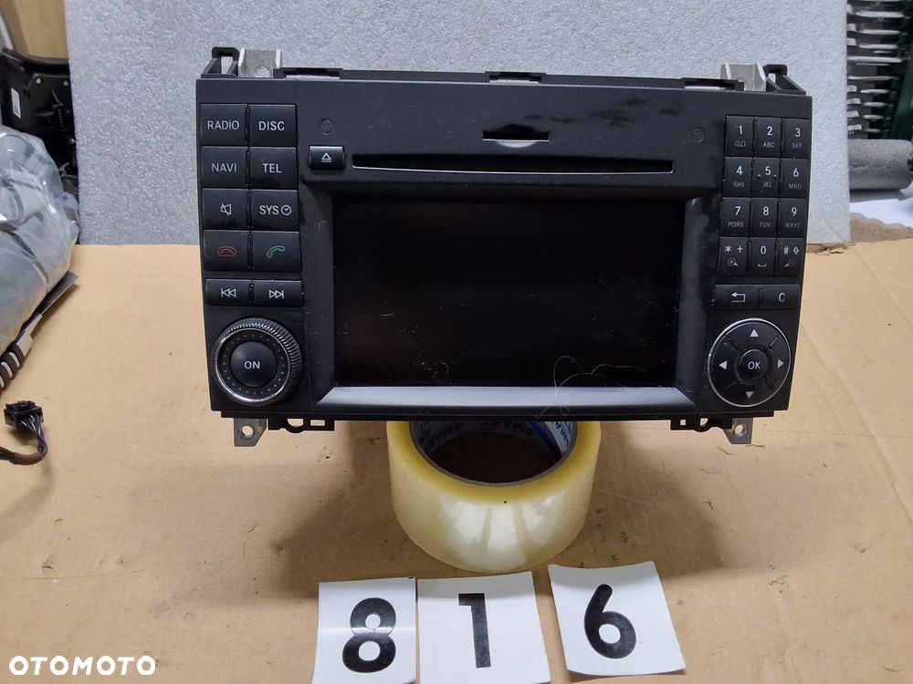 MERCEDES B-KLASA W245 A-KLASA W169 RADIONAWIGACJA KOMAND A1698704994 - 1