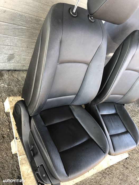 Scaune incalzite impecabile bmw f10 F11 interior tapiterie piele impecabila airbaguri ok - 2