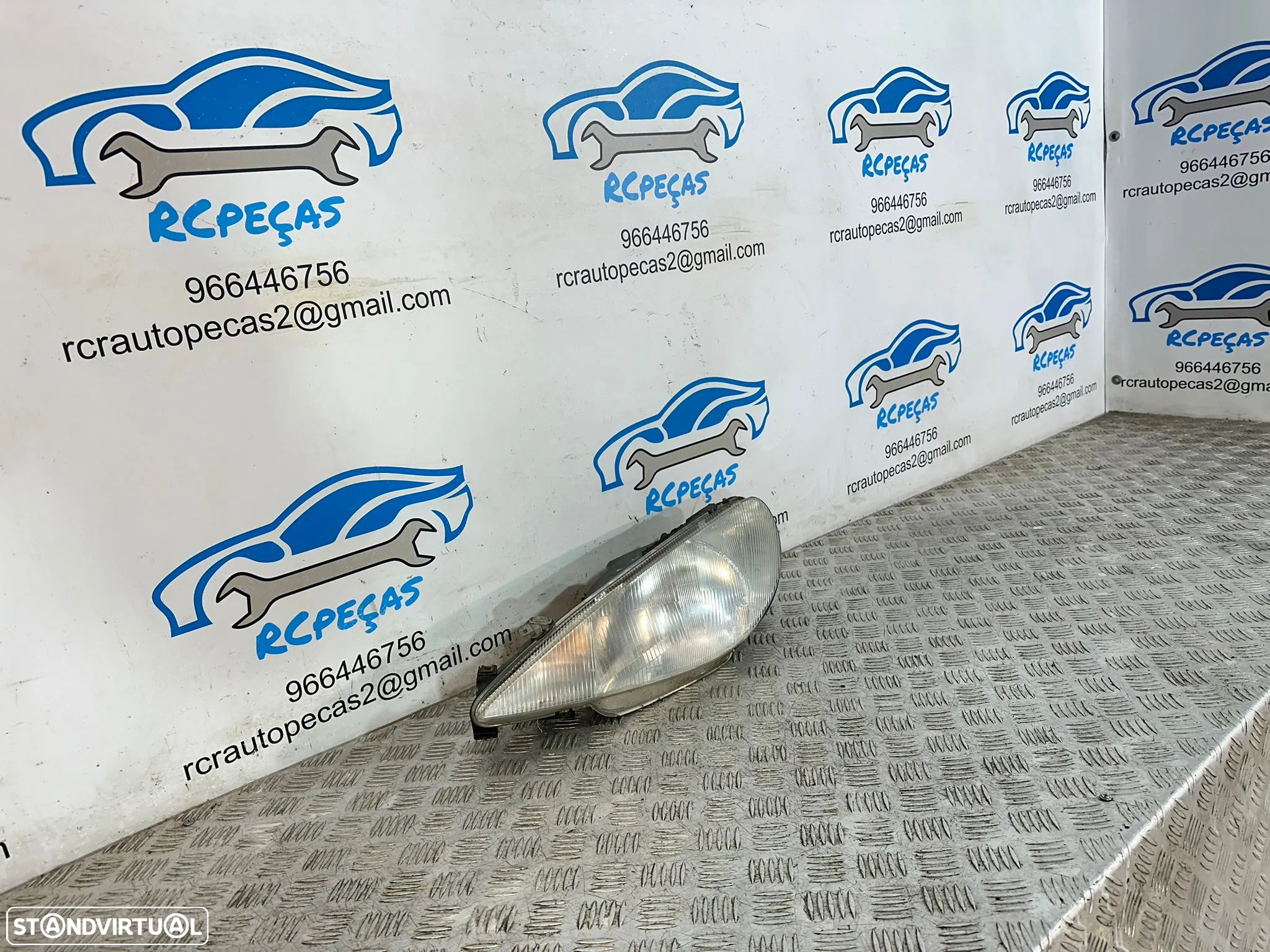 .Conjuntos Oticas Farois Frente Frontal Esquerda Direita Originais Peugeot 206 1999 - 2008 - 9