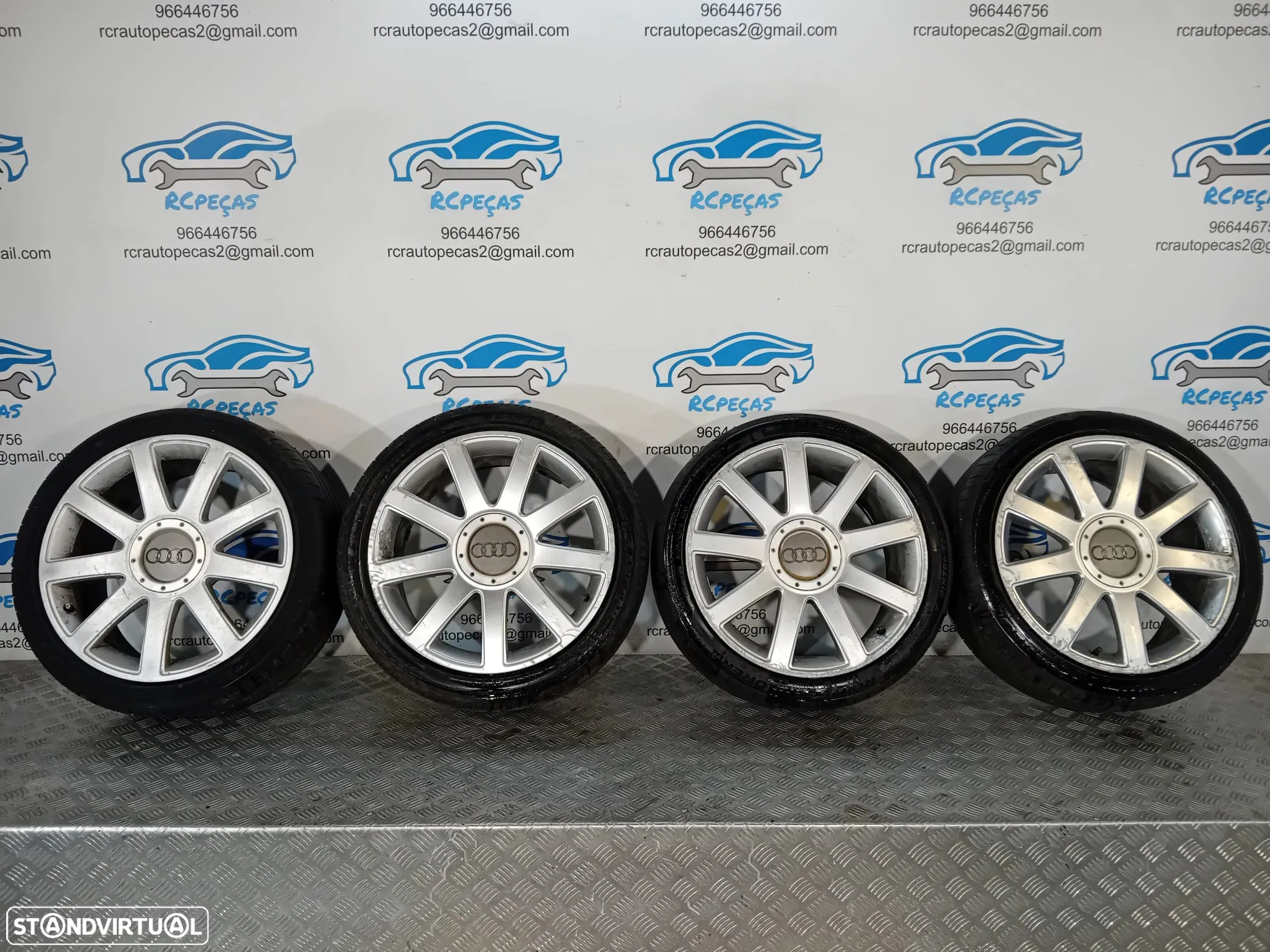 Conjunto Jantes 18 Originais Audi S-line 8J ET43 5x112 4E0601025AB - 2