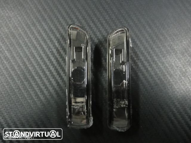 Piscas, Farolins Laterais + lâmpadas cromadas para BMW E46 98-01, E46 COUPE / CABRIO 98-06, E46 COMPAC fundo preto ou em cristal. - 2