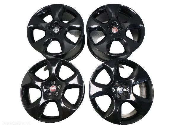 JAGUAR XF XFR XJ XK XKR 9,5X20 8,5X20 ORYGINALNE FELGI ALUMINIOWE R20 ET66 ET49 5x108 SUPERCHARGED DEKIELKI KOMPLET ORYGINAŁ - 1