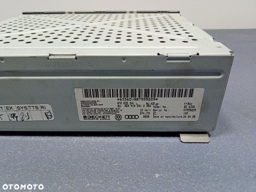 AUDI A4 B8 MODUŁ TUNER RADIA 4F0035541L - 6