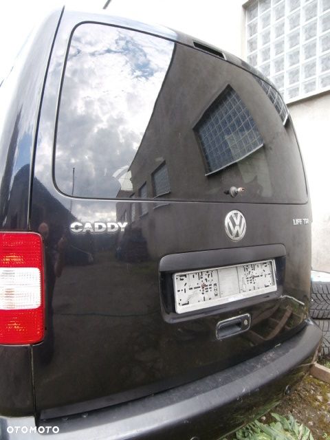 KLAPA TYLNA VW CADDY III 2004-2010 SZYBA AS3 CIEMNA CZARNA LC9Z ZDERZAK TYLNY PDC LC9X - 2