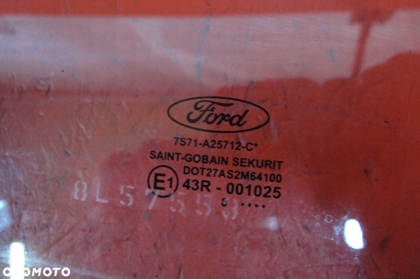 FORD MONDEO IV 4 MK4 HB SZYBA DRZWI PRAWA TYŁ TYLNA NIEBIESKA 2008 ROK - 2