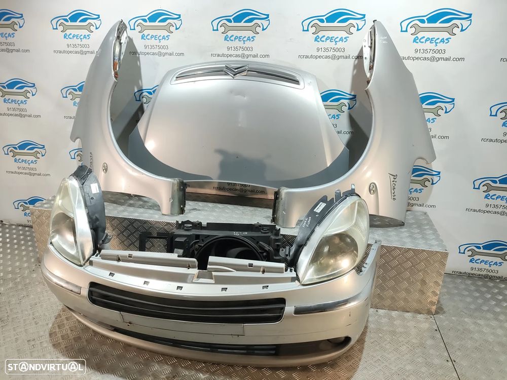 FRENTE COMPLETA CITROEN XSARA PICASSO N68 CAPOT PARACHOQUES GUARDA-LAMAS OTICAS RADIADOR VENTILADOR FRENTE FIBRA REFORÇO - 2