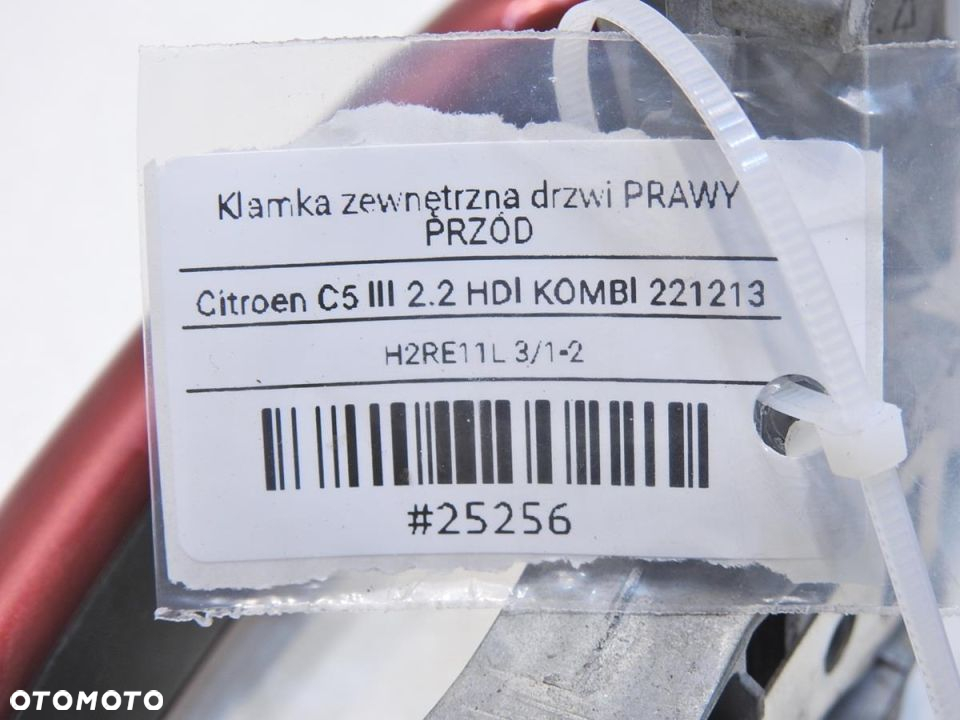 KLAMKA DRZWI PRAWY PRZÓD KKQD CITROEN C5 III - 5