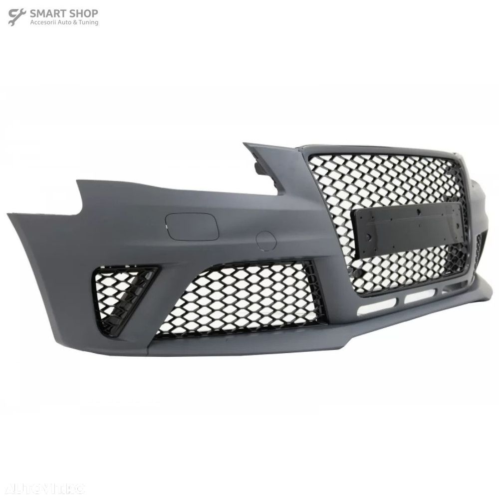 Bara Fata cu Difuzor Bara Spate si Ornamente Evacuare Audi A4 B8 Pre-F - 3