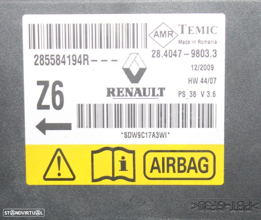 Centralina de Airbag Renault Megane III - 2