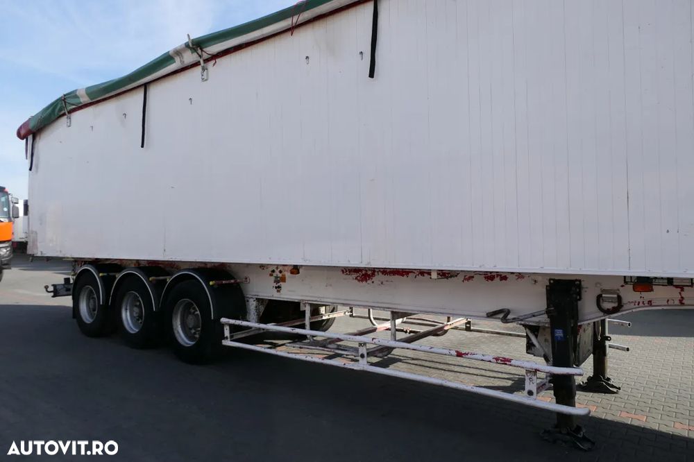 Benalu CAMION BASCULANTE ALUMINIU / 75 M3 / UȘĂ clapete / AXIE ELEVABILĂ - 11