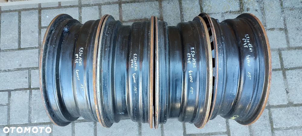 FELGI STALOWE 4x100 5.5J x15 CALI ET45 TOYOTA YARIS II KOMPLET 4 SZTUKI - 8