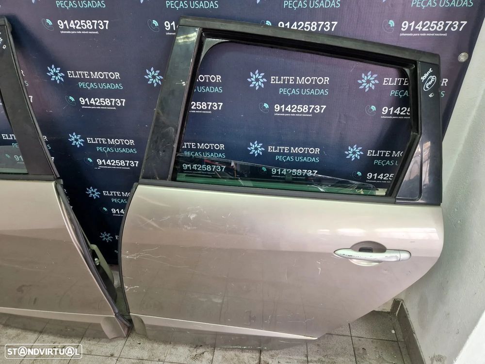 Porta usada RENAULT SCENIC III 3 frente traseira esquerda direita ENVIO GRATIS - 3