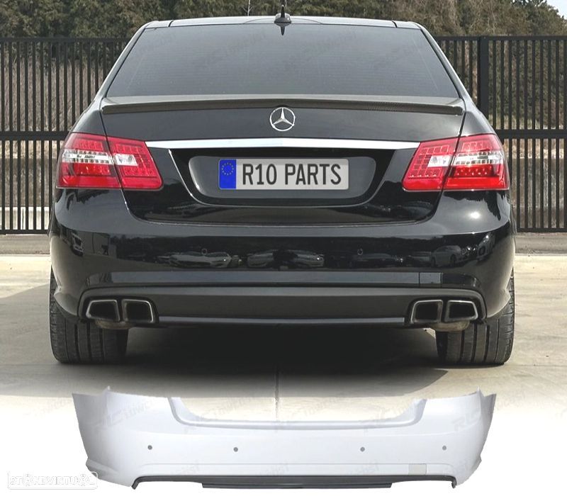 PARA-CHOQUES TRASEIRO MERCEDES CLASE E W212 09-13 LOOK AMG - 1