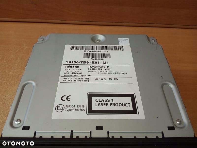 RADIO NAWIGACJA HONDA CIVIC IX 39100-TB9-E61-M1 - 3