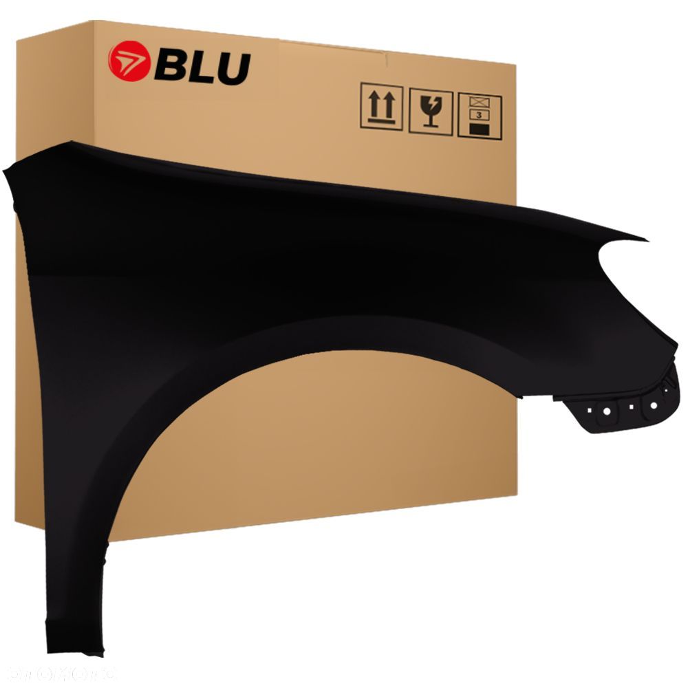 BLU Błotnik VOLKSWAGEN VW GOLF VI 6 VARIANT KOMBI LC9X prawy przód czarny 2008-2016 TiefSchwarz - 1