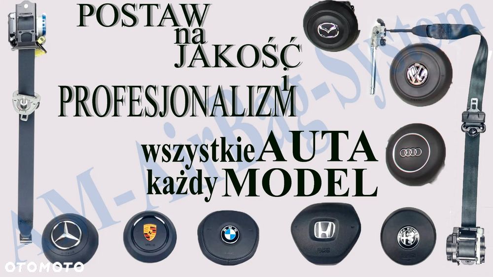 VW Jetta Deska Poduszki Pasy AirBag Konsola Kokpit Regeneracja Naprawa - 2