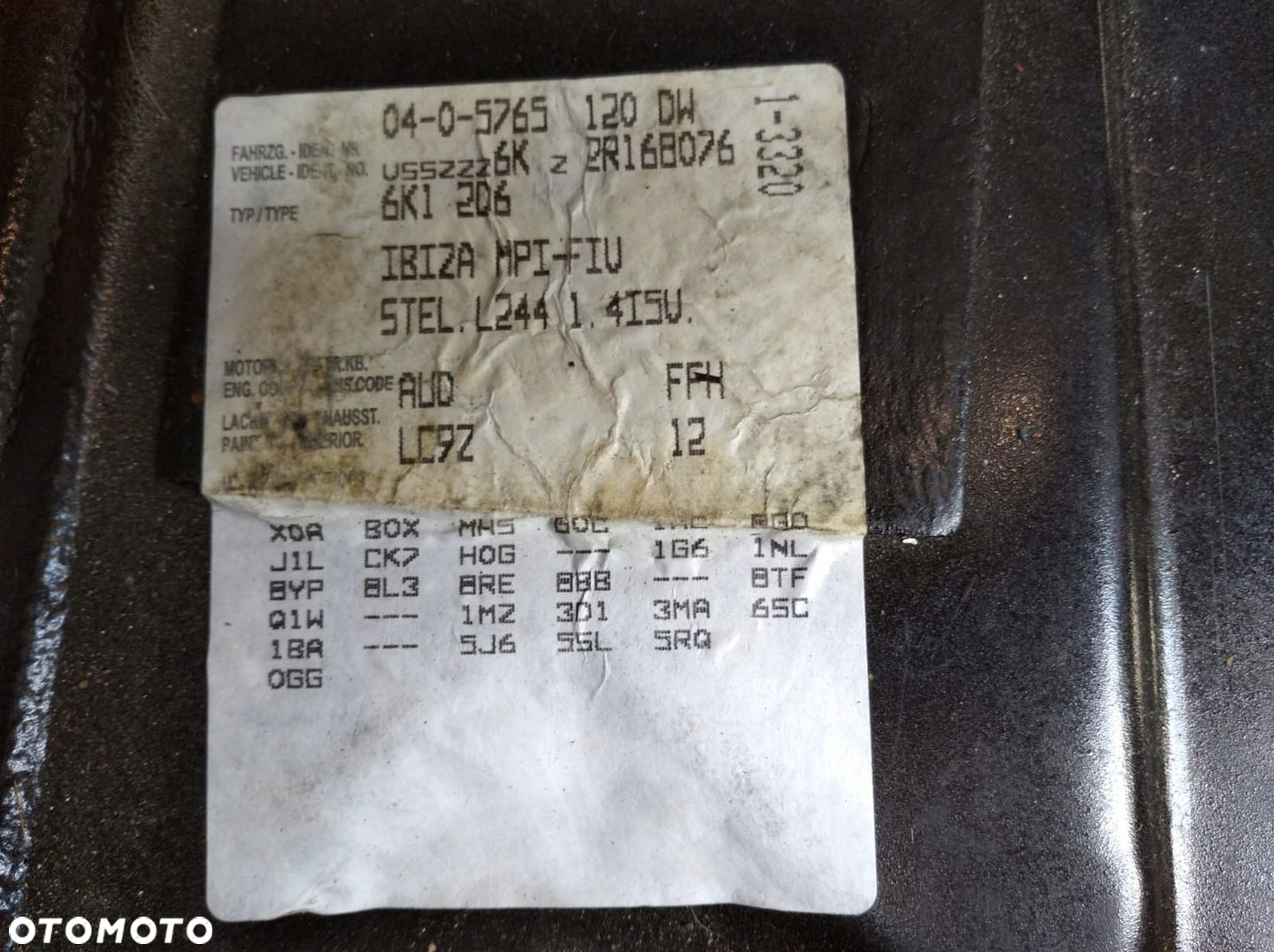SEAT IBIZA II 2 6K1 FL LIFT 99-02 CORDOBA BŁOTNIK LEWY PRZÓD CZARNY LC9Z - 13