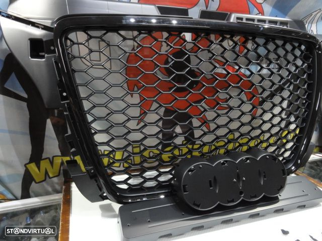 Grelha frontal audi a3 8P 08-12 HATCHBACK / SPORTBACK / CABRIO RS3 look com suporte para simbolo - 3