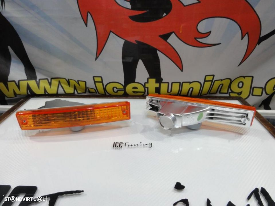 Farolins / farois / Pisca frontal Honda Civic 90-91, Honda CRX 90-91 fundo Laranja EURO look - 10