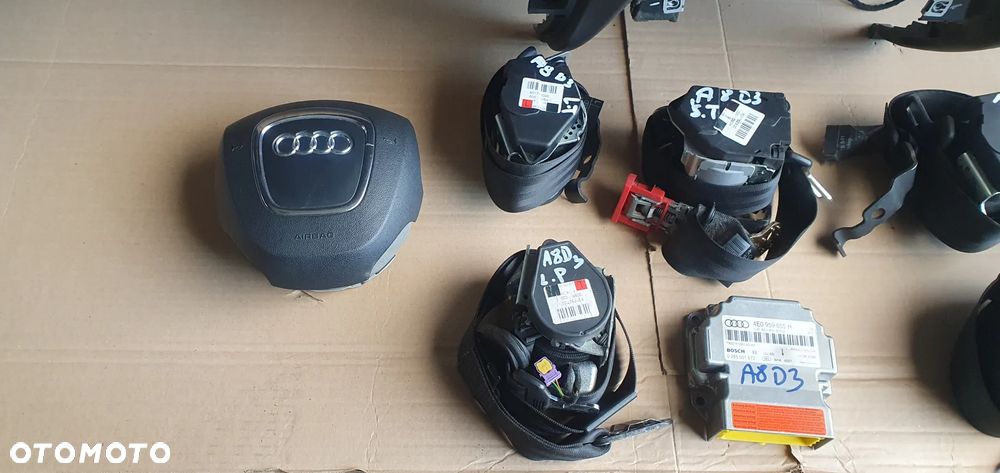 Konsola poduszki pasy AIRBAG sensor zestaw naprawczy Audi A8 D3 - 8